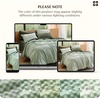 image:imageBedsure Striped Duvet Cover Queen 100 Washed Cotton Duvet Cover LinenLike PureWoven with Reversible YarnDyed Design amp DoubleStitch Craft 3Piece with Zipper Closure Stripes White 90x9010  Gingham  Willow Green