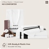 image:imageBedsure 100 Cotton Percale Duvet Cover Queen Luxury Hotel Duvet Cover White Comforter Cover with Embroidery PureWoven Breathable amp Lightweight Bedding Set for All Season 3 Pieces 90x9007  Hotel Black Frame