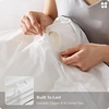 image:imageBedsure 100 Cotton Percale Duvet Cover Queen Luxury Hotel Duvet Cover White Comforter Cover with Embroidery PureWoven Breathable amp Lightweight Bedding Set for All Season 3 Pieces 90x9003  Hotel Leaf Edge