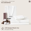 image:imageBedsure 100 Cotton Percale Duvet Cover Queen Luxury Hotel Duvet Cover White Comforter Cover with Embroidery PureWoven Breathable amp Lightweight Bedding Set for All Season 3 Pieces 90x9001  Hotel White