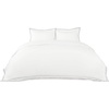 image:imageBedsure 100 Cotton Percale Duvet Cover Queen Luxury Hotel Duvet Cover White Comforter Cover with Embroidery PureWoven Breathable amp Lightweight Bedding Set for All Season 3 Pieces 90x9003  Hotel Leaf Edge