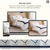 image:imageBedsure 100 Cotton Percale Duvet Cover Queen Luxury Hotel Duvet Cover White Comforter Cover with Embroidery PureWoven Breathable amp Lightweight Bedding Set for All Season 3 Pieces 90x9004  Hotel Navy Frame