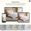 image:imageBedsure 100 Cotton Percale Duvet Cover Queen Luxury Hotel Duvet Cover White Comforter Cover with Embroidery PureWoven Breathable amp Lightweight Bedding Set for All Season 3 Pieces 90x9006  Hotel Striped Jacquard