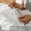 image:imageBedsure 100 Cotton Percale Duvet Cover Queen Luxury Hotel Duvet Cover White Comforter Cover with Embroidery PureWoven Breathable amp Lightweight Bedding Set for All Season 3 Pieces 90x9007  Hotel Black Frame