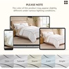 image:imageBedsure 100 Cotton Percale Duvet Cover Queen Luxury Hotel Duvet Cover White Comforter Cover with Embroidery PureWoven Breathable amp Lightweight Bedding Set for All Season 3 Pieces 90x9002  Hotel Double Embroidery