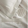 image:imageBedsure 100 Cotton Percale Duvet Cover Queen Luxury Hotel Duvet Cover White Comforter Cover with Embroidery PureWoven Breathable amp Lightweight Bedding Set for All Season 3 Pieces 90x9001  Hotel Linen Beige