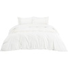 image:imageBedsure 100 Cotton Percale Duvet Cover Queen Luxury Hotel Duvet Cover White Comforter Cover with Embroidery PureWoven Breathable amp Lightweight Bedding Set for All Season 3 Pieces 90x9008  Hotel Curly Frame
