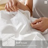 image:imageBedsure 100 Cotton Percale Duvet Cover Queen Luxury Hotel Duvet Cover White Comforter Cover with Embroidery PureWoven Breathable amp Lightweight Bedding Set for All Season 3 Pieces 90x9005  Hotel Frame Embroidery