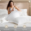 image:imageBedsure 100 Cotton Percale Duvet Cover Queen Luxury Hotel Duvet Cover White Comforter Cover with Embroidery PureWoven Breathable amp Lightweight Bedding Set for All Season 3 Pieces 90x9001  Hotel White