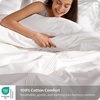 image:imageBedsure 100 Cotton Percale Duvet Cover Queen Luxury Hotel Duvet Cover White Comforter Cover with Embroidery PureWoven Breathable amp Lightweight Bedding Set for All Season 3 Pieces 90x9001  Hotel White