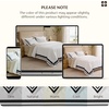 image:imageBedsure 100 Cotton Percale Duvet Cover Queen Luxury Hotel Duvet Cover White Comforter Cover with Embroidery PureWoven Breathable amp Lightweight Bedding Set for All Season 3 Pieces 90x9007  Hotel Black Frame