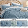 image:imageBedsure Boho Duvet Cover King Size  Rose Pink Tufted Boho Bedding Distressed Vintage Embroidery Bedding for All Seasons 3 Pieces 1 Soft Jacquard King Comforter Cover and 2 Pillow Shams09  Mineral Blueno Comforter