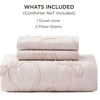 image:imageBedsure Boho Duvet Cover King Size  Rose Pink Tufted Boho Bedding Distressed Vintage Embroidery Bedding for All Seasons 3 Pieces 1 Soft Jacquard King Comforter Cover and 2 Pillow Shams06  Pink Bowknot No Comforter