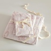 image:imageBedsure Boho Duvet Cover King Size  Rose Pink Tufted Boho Bedding Distressed Vintage Embroidery Bedding for All Seasons 3 Pieces 1 Soft Jacquard King Comforter Cover and 2 Pillow Shams06  Pink Bowknot No Comforter