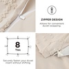 image:imageBedsure Boho Duvet Cover King Size  Rose Pink Tufted Boho Bedding Distressed Vintage Embroidery Bedding for All Seasons 3 Pieces 1 Soft Jacquard King Comforter Cover and 2 Pillow Shams02  Beige No Comforter