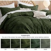 image:imageBedsure Boho Duvet Cover King Size  Rose Pink Tufted Boho Bedding Distressed Vintage Embroidery Bedding for All Seasons 3 Pieces 1 Soft Jacquard King Comforter Cover and 2 Pillow Shams03  Olive Green No Comforter