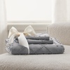 image:imageBedsure Boho Duvet Cover King Size  Rose Pink Tufted Boho Bedding Distressed Vintage Embroidery Bedding for All Seasons 3 Pieces 1 Soft Jacquard King Comforter Cover and 2 Pillow Shams20  Grey No Comforter