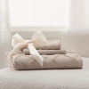 image:imageBedsure Boho Duvet Cover King Size  Rose Pink Tufted Boho Bedding Distressed Vintage Embroidery Bedding for All Seasons 3 Pieces 1 Soft Jacquard King Comforter Cover and 2 Pillow Shams21  Khaki No Comforter
