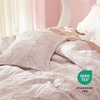 image:imageBedsure Boho Duvet Cover King Size  Rose Pink Tufted Boho Bedding Distressed Vintage Embroidery Bedding for All Seasons 3 Pieces 1 Soft Jacquard King Comforter Cover and 2 Pillow Shams06  Pink Bowknot No Comforter