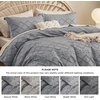 image:imageBedsure Boho Duvet Cover King Size  Rose Pink Tufted Boho Bedding Distressed Vintage Embroidery Bedding for All Seasons 3 Pieces 1 Soft Jacquard King Comforter Cover and 2 Pillow Shams20  Grey No Comforter