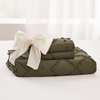 image:imageBedsure Boho Duvet Cover King Size  Rose Pink Tufted Boho Bedding Distressed Vintage Embroidery Bedding for All Seasons 3 Pieces 1 Soft Jacquard King Comforter Cover and 2 Pillow Shams22  Dark Green No Comforter