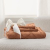 image:imageBedsure Boho Duvet Cover King Size  Rose Pink Tufted Boho Bedding Distressed Vintage Embroidery Bedding for All Seasons 3 Pieces 1 Soft Jacquard King Comforter Cover and 2 Pillow Shams17  Burnt Orange No Comforter
