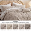 image:imageBedsure Boho Duvet Cover King Size  Rose Pink Tufted Boho Bedding Distressed Vintage Embroidery Bedding for All Seasons 3 Pieces 1 Soft Jacquard King Comforter Cover and 2 Pillow Shams21  Khaki No Comforter
