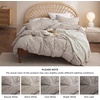 image:imageBedsure Boho Duvet Cover King Size  Rose Pink Tufted Boho Bedding Distressed Vintage Embroidery Bedding for All Seasons 3 Pieces 1 Soft Jacquard King Comforter Cover and 2 Pillow Shams04  Linen No Comforter