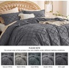image:imageBedsure Boho Duvet Cover King Size  Rose Pink Tufted Boho Bedding Distressed Vintage Embroidery Bedding for All Seasons 3 Pieces 1 Soft Jacquard King Comforter Cover and 2 Pillow Shams15  Dark Grey No Comforter