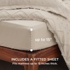 image:imageBedsure Boho Duvet Cover King Size  Rose Pink Tufted Boho Bedding Distressed Vintage Embroidery Bedding for All Seasons 3 Pieces 1 Soft Jacquard King Comforter Cover and 2 Pillow Shams02  Beige No Comforter