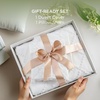 image:imageBedsure Boho Duvet Cover King Size  Rose Pink Tufted Boho Bedding Distressed Vintage Embroidery Bedding for All Seasons 3 Pieces 1 Soft Jacquard King Comforter Cover and 2 Pillow Shams01  White No Comforter