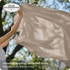 image:imageBedsure Duvet Cover Queen Size  100 Washed Cotton LinenLike Minimalist Bedding  PureWoven Plain Soft Comforter Cover for All Seasons 1 Duvet Cover Only Olive Green 90 x 9003  Frosted Almond Duvet Cover Only