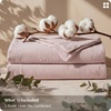 image:imageBedsure Duvet Cover Queen Size  100 Washed Cotton LinenLike Minimalist Bedding  PureWoven Plain Soft Comforter Cover for All Seasons 1 Duvet Cover Only Olive Green 90 x 9007  Petal Pink Duvet Cover Only