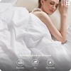 image:imageBedsure Duvet Cover Queen Size  100 Washed Cotton LinenLike Minimalist Bedding  PureWoven Plain Soft Comforter Cover for All Seasons 1 Duvet Cover Only Olive Green 90 x 9006  Bright White Duvet Cover Only