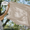 image:imageBedsure Duvet Cover Queen Size  100 Washed Cotton LinenLike Minimalist Bedding  PureWoven Plain Soft Comforter Cover for All Seasons 1 Duvet Cover Only Olive Green 90 x 9002  Oatmeal Duvet Cover Only