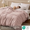 image:imageBedsure Duvet Cover Queen Size  100 Washed Cotton LinenLike Minimalist Bedding  PureWoven Plain Soft Comforter Cover for All Seasons 1 Duvet Cover Only Olive Green 90 x 9007  Petal Pink Duvet Cover Only
