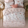 image:imageBedsure Floral Duvet Cover King Size  100 Cotton Reversible Entwined Vines Pattern Duvet Cover Set 3 Pieces Soft amp Breathable PureWoven Bedding Set with 2 Pillow Shams Linen Vines 104x9022  Shell No Comforter