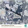 image:imageBedsure Floral Duvet Cover King Size  100 Cotton Reversible Entwined Vines Pattern Duvet Cover Set 3 Pieces Soft amp Breathable PureWoven Bedding Set with 2 Pillow Shams Linen Vines 104x9018  Vintage Navy Floral No Comforter