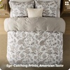 image:imageBedsure Floral Duvet Cover King Size  100 Cotton Reversible Entwined Vines Pattern Duvet Cover Set 3 Pieces Soft amp Breathable PureWoven Bedding Set with 2 Pillow Shams Linen Vines 104x9002  Linen Vines No Comforter