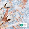 image:imageBedsure Floral Duvet Cover King Size  100 Cotton Reversible Entwined Vines Pattern Duvet Cover Set 3 Pieces Soft amp Breathable PureWoven Bedding Set with 2 Pillow Shams Linen Vines 104x9005  Light Blue No Comforter