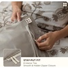 image:imageBedsure Floral Duvet Cover King Size  100 Cotton Reversible Entwined Vines Pattern Duvet Cover Set 3 Pieces Soft amp Breathable PureWoven Bedding Set with 2 Pillow Shams Linen Vines 104x9002  Linen Vines No Comforter