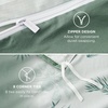 image:imageBedsure Floral Duvet Cover King Size  100 Cotton Reversible Entwined Vines Pattern Duvet Cover Set 3 Pieces Soft amp Breathable PureWoven Bedding Set with 2 Pillow Shams Linen Vines 104x9019  Green Milieu No Comforter