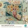 image:imageBedsure Floral Duvet Cover King Size  100 Cotton Reversible Entwined Vines Pattern Duvet Cover Set 3 Pieces Soft amp Breathable PureWoven Bedding Set with 2 Pillow Shams Linen Vines 104x9006  Green Garden No Comforter