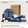 image:imageBedsure Floral Duvet Cover King Size  100 Cotton Reversible Entwined Vines Pattern Duvet Cover Set 3 Pieces Soft amp Breathable PureWoven Bedding Set with 2 Pillow Shams Linen Vines 104x9014  Navy Buffalo Plaid No Comforter