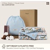 image:imageBedsure Floral Duvet Cover King Size  100 Cotton Reversible Entwined Vines Pattern Duvet Cover Set 3 Pieces Soft amp Breathable PureWoven Bedding Set with 2 Pillow Shams Linen Vines 104x9001  Vintage Blue Boho No Comforter