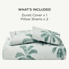 image:imageBedsure Floral Duvet Cover King Size  100 Cotton Reversible Entwined Vines Pattern Duvet Cover Set 3 Pieces Soft amp Breathable PureWoven Bedding Set with 2 Pillow Shams Linen Vines 104x9019  Green Milieu No Comforter
