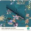 image:imageBedsure Floral Duvet Cover King Size  100 Cotton Reversible Entwined Vines Pattern Duvet Cover Set 3 Pieces Soft amp Breathable PureWoven Bedding Set with 2 Pillow Shams Linen Vines 104x9017  Floral  Bird No Comforter