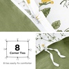 image:imageBedsure Floral Duvet Cover King Size  100 Cotton Reversible Entwined Vines Pattern Duvet Cover Set 3 Pieces Soft amp Breathable PureWoven Bedding Set with 2 Pillow Shams Linen Vines 104x9018  Green No Comforter