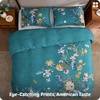 image:imageBedsure Floral Duvet Cover King Size  100 Cotton Reversible Entwined Vines Pattern Duvet Cover Set 3 Pieces Soft amp Breathable PureWoven Bedding Set with 2 Pillow Shams Linen Vines 104x9017  Floral  Bird No Comforter