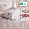 image:imageBedsure Floral Duvet Cover King Size  100 Cotton Reversible Entwined Vines Pattern Duvet Cover Set 3 Pieces Soft amp Breathable PureWoven Bedding Set with 2 Pillow Shams Linen Vines 104x9022  Shell No Comforter